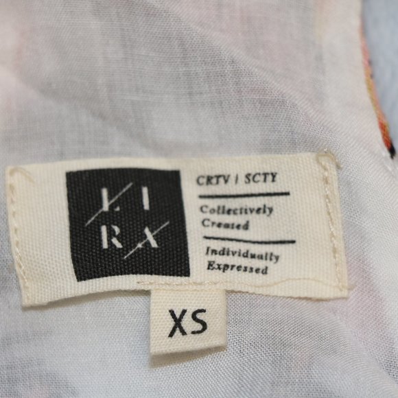 LIRA High-low dress in floral print with fringe - Picture 2 of 4